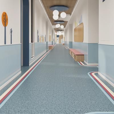 PVC commercial flooring eco-friendly school floor